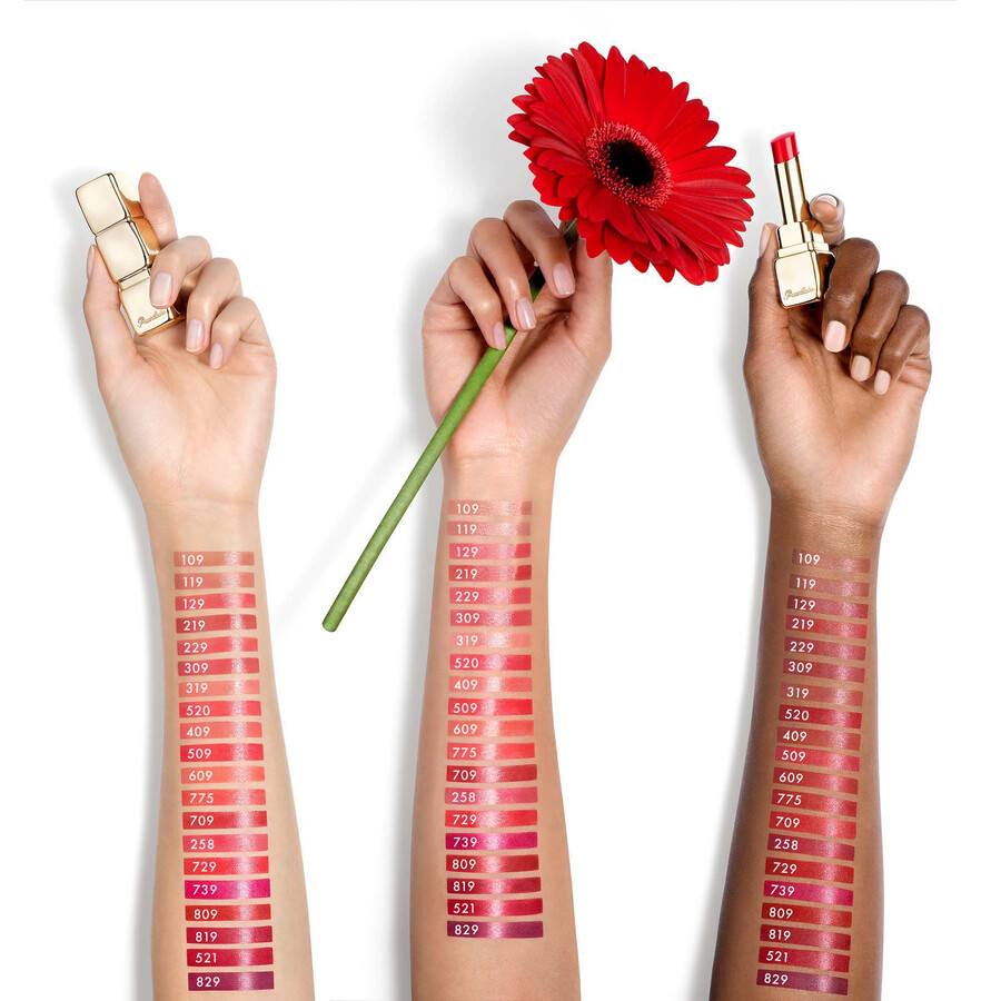 kisskiss shine bloom ⋅ lippenstift mit 95 natürlichen inhaltsstoffen ⋅ guerlain