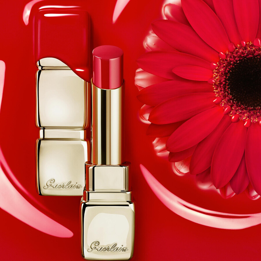 kisskiss shine bloom ⋅ lippenstift mit 95 natürlichen inhaltsstoffen ⋅ guerlain
